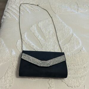 Navy blue formal evening bag